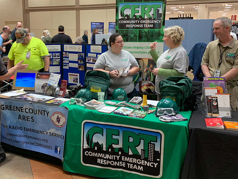 The Greene County ARES & CERT booth